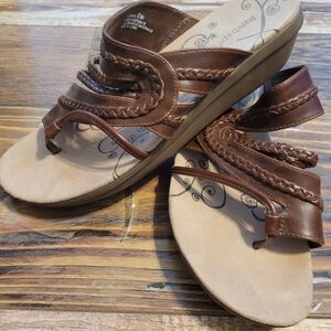 BareTraps Brown Strappy Sandals